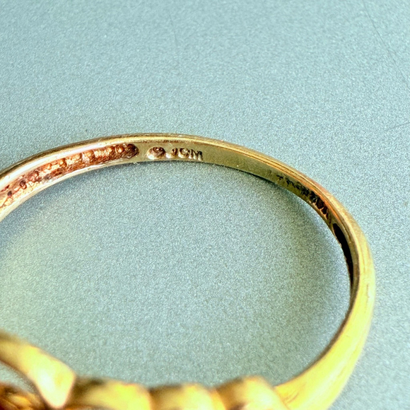 Estate 10K Solid Gold 1.6 TCW Natural Ruby 5Stone Channel Set Ring JCM Mauritius - Picture 10 of 11